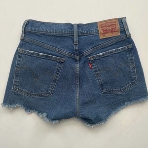 Womens Original 501 Levi's Cut Off Frayed Shorts